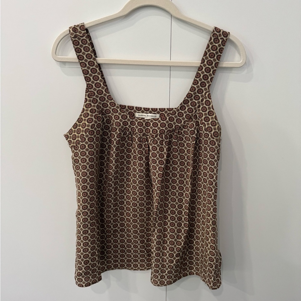 Brown Patterned Women's Top
